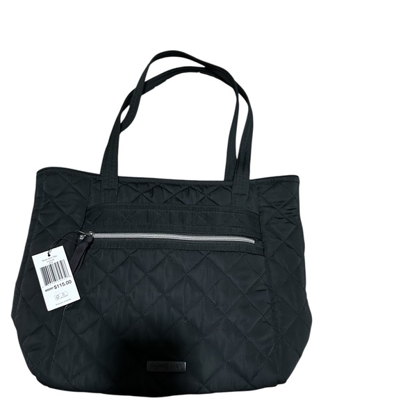 Vera Bradley Small Vera Tote Black NWT MSRP $115